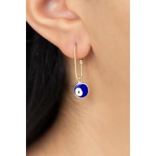 By Milo Jewellery 14 Ayar Altın Nazar Göz Küpe