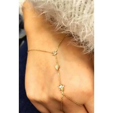 By Milo Jewellery 14 Ayar Altın Yıldızlı Damla Şahmeran