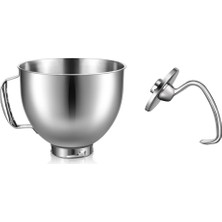 Remedy Kitchenaid 4.5-5quart Için Paslanmaz Çelik Kase Hamur Kancası (Yurt Dışından)