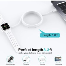 Conocer Apple Watch 1-2-3-4-5-6-7-8 Uyumlu Type-C Şarj Aleti Kablosu Hızlı Şarj Sadece Ile Uyumlu