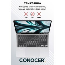 Conocer Macbook Air Pro M1-M2 Klavye Koruyucu A2681 A2442 A2779 A2485 A2780 A2941 Türkçe