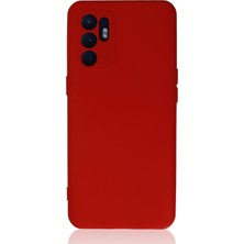 Maller Business Oppo Reno 6 Kılıf Nano Içi Kadife Silikon - Kırmızı