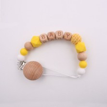 Bra2nd Beech Wood Silicon Pacifier Zinciri (Yurt Dışından)