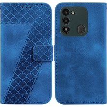 BDT Boutique Tecno Spark Go 2022 Için Pu Deri Kabartmalı Desen Flip Folio Telefon Kılıfı (Yurt Dışından)