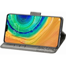 BDT Boutique Huawei Mate 30 Kelebek Kanatları Narin Çiçekler Flip Darbeye Deri ile Uyumlu Telefon Kılıfı (Yurt Dışından)