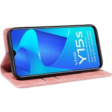 BDT Boutique Vivo Y15A 4G/Y15S 4g Pu Deri Folio Cüzdan Manyetik Koruyucu Telefon Kılıfı (Yurt Dışından)