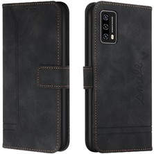 BDT Boutique Blackview A90 Pu Deri Flip Folio Cüzdan Için El Kayışı Kartı Telefon Kılıfı (Yurt Dışından)