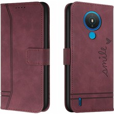 BDT Boutique Nokia 1.4 Flip Folio Cüzdan Manyetik Kapatma Kart Yuvaları Pu Için Telefon Kılıfı (Yurt Dışından)