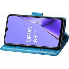 BDT Boutique Oppo A9 2020/A5 2020 Kelebek Kanatları Narin Çiçekler Darbeye Deri Telefon Kılıfı (Yurt Dışından)