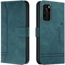 BDT Boutique Huawei P40 Için Pu Deri Kart Yuvaları El Kayışı Manyetik Telefon Kılıfı (Yurt Dışından)