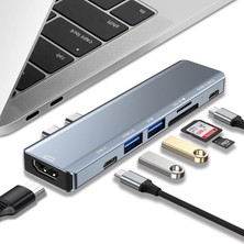 Fogy Macbook Pro MacBook Air Uyumlu 7in2 USB C Adapter With 4K Hdmı,usb 3.0,sd/tf Card Reader,usb C Port