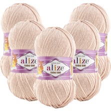 Alize Cotton Gold 5'li 401 Ten Rengi El Örgü Ipliği