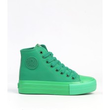 Benetton BN-31130 - 3114 Yesil  - Kadın Spor Ayakkabı