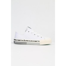 Benetton BN-70019 - Beyaz Yesil-Çocuk Spor Ayakkabı