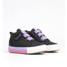Benetton BN-31143 - 3394 Siyah Lila - Çocuk Spor Ayakkabı