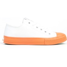 Benetton BN-31040 - 3374 Beyaz Turuncu - Kadın Spor Ayakkabı
