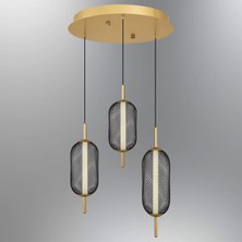 Avize Merkezi ZC-322-3G Üçlü Modern Avize