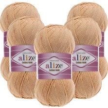 Alize Cotton Gold 5'li 446 Koyu Ten Rengi El Örgü Ipliği