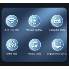 Carlinkit Tesla Kablosuz Carplay Adaptörü Carlinkit T2C Sim Hatsız Model