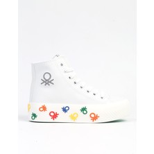 Benetton BN-31128 - Beyaz-Kadın Spor Ayakkabı