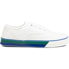 Benetton BN-30957- 3570 Beyaz Yeşil - Çocuk Spor Ayakkabı