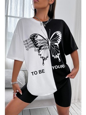 Only Trendwear  To Be Yourself Baskılı Tasarım Tshirt