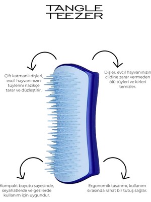 Pet Teezer De-Shedding Köpek Tüy Alıcı Tarak Küçük Boy