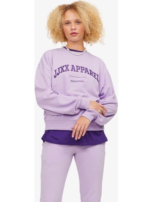 Jjxx Jxriley Reg Ls Kadın Mor Sweatshirt 12248650-LILACBREEZE