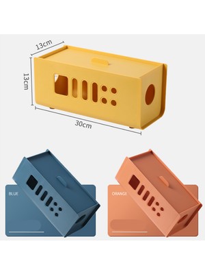 Decisive Renkli Kablo Saklama Kutusu Kabloları Gizle Güç Şeritleri Dalgalanma Koruyucusu Tel Yönetimi Tel Kutusu Şarj Soketi Organizatör B (Yurt Dışından)