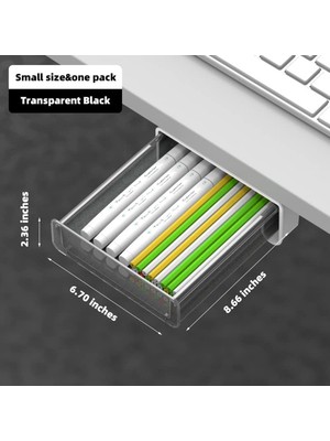 Decisive Masa Altında Çekmece, Yapışkanlı Çekmece Organizatör, 7 Inç Gizli Slayt Masa Altında Çekmece Depolama Aksesuarları Küçük (Yurt Dışından)