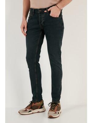 Buratti Pamuklu Normal Bel Slim Fit Dar Paça Jeans Erkek Kot Pantolon 1130J49NAPOLI