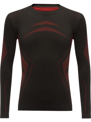 2AS High Performance Termal Erkek Üst İçlik Siyah/Kırmızı