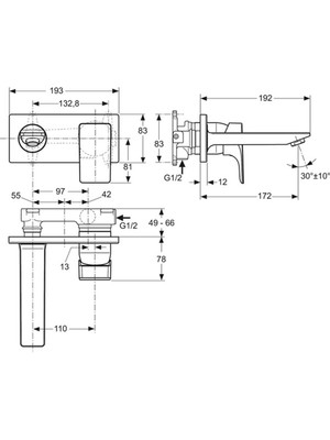 Ideal Standard 

SET-A5844AA (A5844AA + A5948NU)

STRADA Ankastre Lavabo Bataryası-Kıt2  ve Ankastre Lavabo Bataryası Iç Set-Kıt1