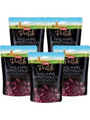 Duru 5'li Pratik Haşlanmış Kırmızı Fasulye 400 gr x 5