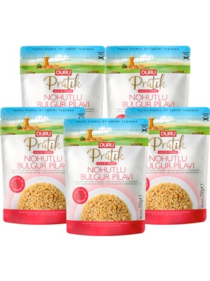 Duru 5'li Pratik Nohutlu Bulgur Pilavı 250 gr