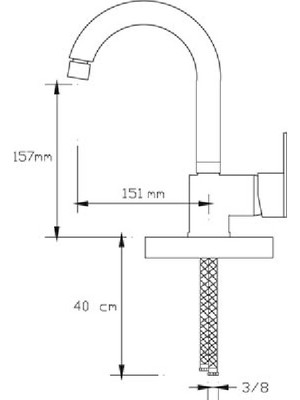 FOMA Vista White Kuğu Lavabo Bataryası Mat Beyaz 1024VW