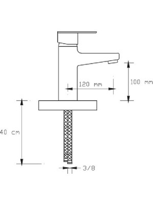 FOMA Vista White Lavabo Bataryası Mat Beyaz 1022VW