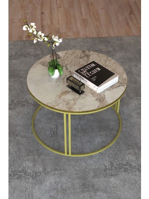 Gold Falez Orta Sehpa Tekli Special Lüx Gold Efes