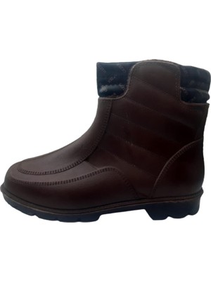 Gezer Erkek Kahverengi Içi Kürklü Kaymaz Taban Kar Botu Ayakkabı GZRR78-4449