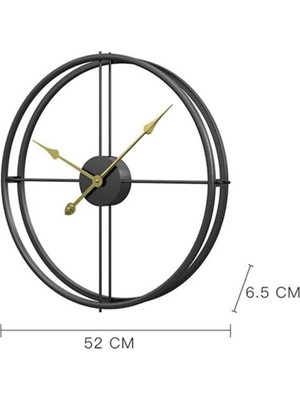 Püff Konsept Nevin Metal Dekor Duvar Saati