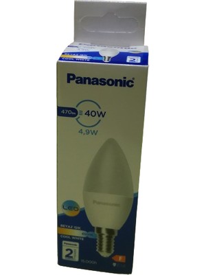 Panasonic 4.9W LED Ampul E14 Duy Beyaz Işık 10'lu Paket