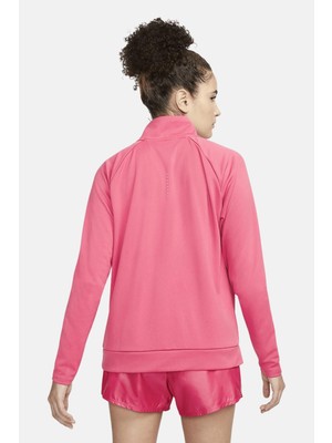 Nike Air Women's Running Mid Layer 1/4 Zip 1/4 Fermuar Pembe Koşu Üstü