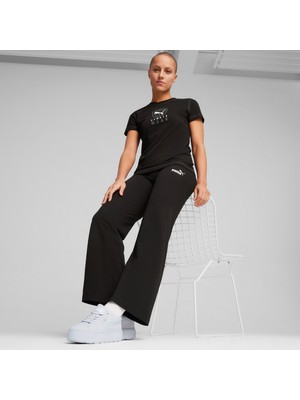 Puma Ess+ Straight Leggings Kadın Eşofman Altı 68040501-SIYAH Xs - Siyah