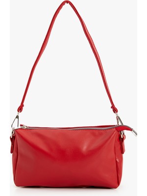 Koton Omuz Çantası Suni Deri Fermuarlı Askılı Geometrik