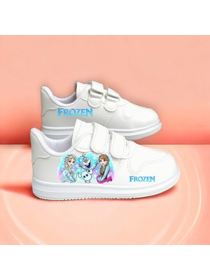 Amazoon Desing Prenses karlar Baskılı Beyaz Çocuk Spor Ayakkabı Sneaker