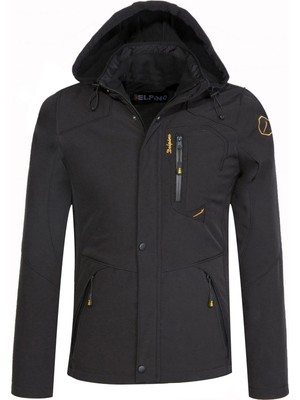 Delpino Su ve Rüzgar Geçirmez Kürklü Softshell Erkek Mont