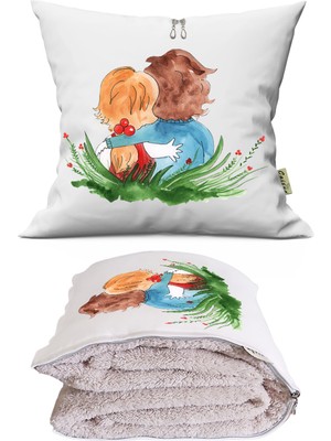 Caisya Love 9  Tv Battaniyeli Opsiyonel Dekoratif Araç Içi Yastık