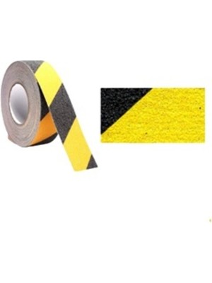 Filo Zemin Merdiven Kaydırmaz Bant Sarı - Siyah 50 mm x 25 Metre