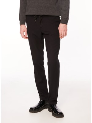 Altınyıldız Classics Normal Bel Dar Paça Slim Fit Siyah Erkek Pantolon 4C0124100013