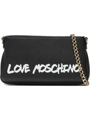 Love Moschino Siyah Kadın 12X21X5 cm Omuz Çantası JC4255PP0HK1300A